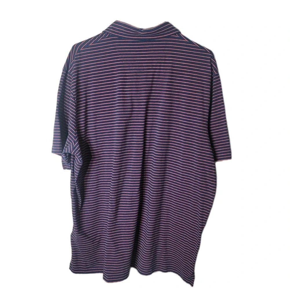 Polo Ralph Lauren Performance Polo Short Sleeve XL Stretch Striped blue red Prep